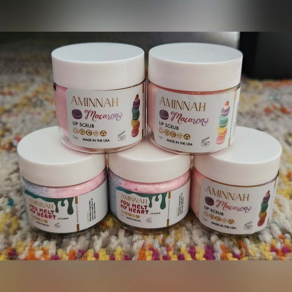 AMINNAH Macarons Lip Scrub - Bundle.  Retail 20 Each. This Is A Half Off Bundle